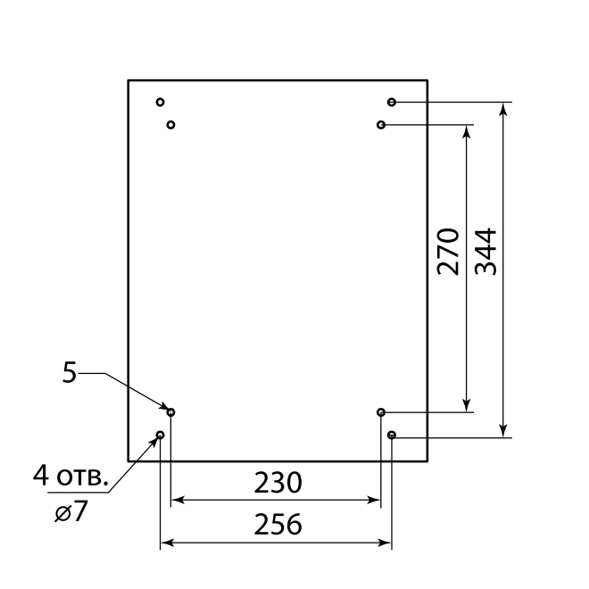 Комплект фурнитуры для козырька 1200х3700 (на вантах/тягах) k671-12-37.