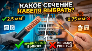 Какое сечение кабеля выбрать?